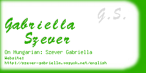 gabriella szever business card